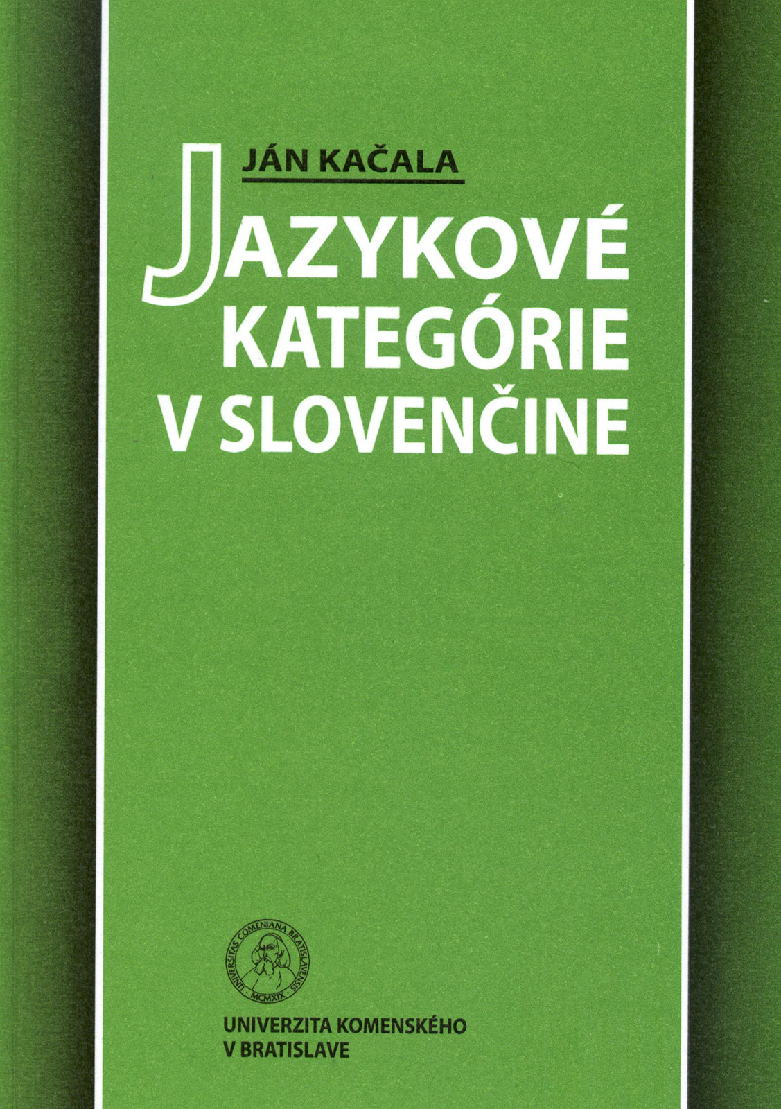 Jazykové kategórie v slovenčine