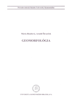 GEOMORFOLÓGIA